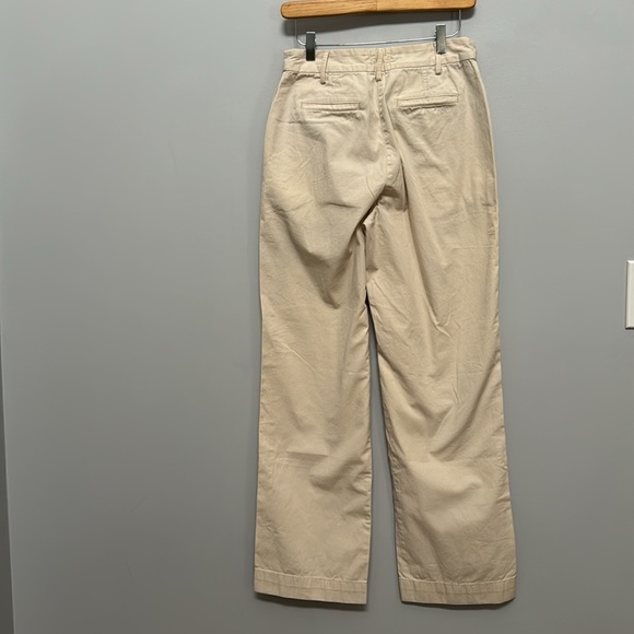 Wilfred Cream/Ivory 100% Cotton Straight Leg Ascendant Pants Size 4 - Picture 8 of 11